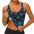 thumbnail image 1 of Rateoe Dandelions Print Womens' Sports Bras Scoop Neck Sports Vest- Padded U Back Seamless High Impact Support, 1 of 7