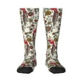 thumbnail image 1 of Rateoe Dark Enchanted Flowers And Birds Pattern Women’s Knee High Crew Socks,Trouser Socks Comfortable, Breathable, Moisture-Wicking and Soft, 1 of 6