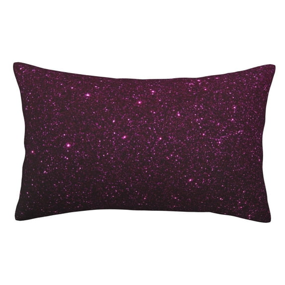 Rateoe Dark Purple Glitter Pattern Pillow Covers with Invisible Zipper(Pillows are not Included) Standard Pillowcases-14"x20"
