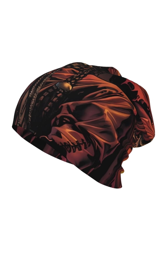 Dark Skull King Throne Kids Beanie Warm Knit Beanie Hats Boys Girls Winter Hat Soft Slouchy Hats for Kids