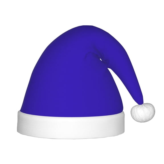 Rateoe Darkblue Santa Hat Confortable Christmas Hat for Christmas Party Favors Fit for Kids