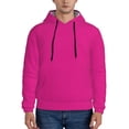 thumbnail image 1 of Rateoe Darkmagenta Pattern Mens Hoodie, Pullover Hooded Sweatshirt, Kangaroo Pocket Hoodie Ideal for Daily Wear, Travel and Home-Large, 1 of 7
