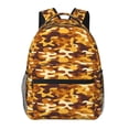 thumbnail image 1 of Rateoe Desert Camouflage Pattern Casual Backpack for School, Work, Travel – Adjustable Straps, Multiple Compartments – Ergonomic Design, Fits Laptops and Tablets, 1 of 5