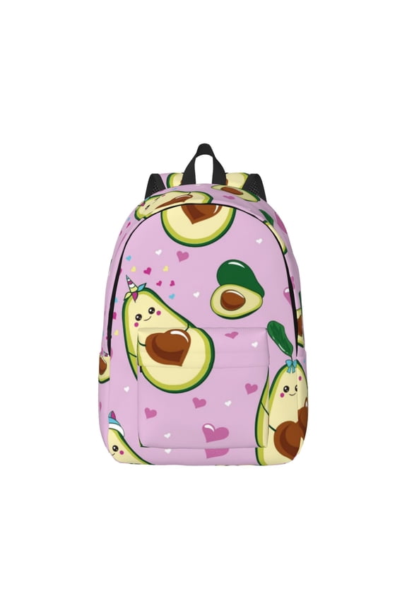Different Avocados Pattern Canvas College Laptop Backpack,Travel Daypack,Durable Rucksack Travel Notebook Bag School Backpack Book Bag for Men Women-Medium