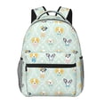 thumbnail image 1 of Rateoe Different Breeds of Dogs Pattern Casual Backpack for School, Work, Travel – Adjustable Straps, Multiple Compartments – Ergonomic Design, Fits Laptops and Tablets, 1 of 5