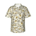 thumbnail image 1 of Rateoe Different Butterflys Pattern Men’s Hawaiian Shirt – Short Sleeve Button-Down Tropical Beach Shirt, Lightweight & Breathable Casual Aloha Shirt with Pocket,Small, 1 of 7