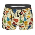 thumbnail image 1 of Rateoe Different Kind Of Guitars Mens Boxer Briefs Poly Spandex Performance Boxer Briefs Underwear Hem Boxer Briefs - Small, 1 of 8