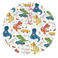 thumbnail image 1 of Rateoe Dinosaur (2) Print Christmas Tree Skirt 30" for Xmas Holiday New Year Party Circle Tree Mat Ornaments Decoration, 1 of 7