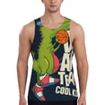 thumbnail image 1 of Rateoe Dinosaur Basketball Player Pattern Sleeveless Gym Shirt Muscle Tee Breathable Workout Shirt Slim-Fit Tank Quick Dry Fit Muscle Tank Top Bodybuilding Sleeveless T Shirt-Medium, 1 of 7