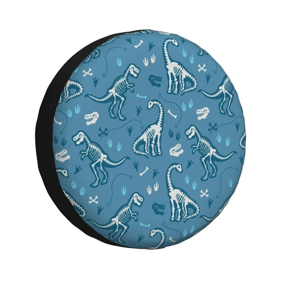 Rateoe Dinosaur Skull Pattern Tire Cover Wheel Protectors Weatherproof Wheel Covers Universal Fit for Trailer Rv SUV Truck Camper Travel Trailers Accessories-14 inch