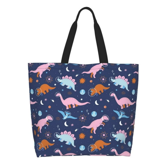 Rateoe Dinosaur Tote Bag - Waterproof Lightweight Handbags Travel Shoulder Bag for Hiking Yoga Gym Swimming Travel Beach