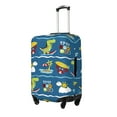 thumbnail image 1 of Rateoe Dinosaur on the Beach Vacation Printed Luggage Cover, Suitcase Protector Fits 18-32 Inch Luggage-Large, 1 of 7