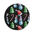 thumbnail image 1 of Rateoe Disco Mirror Ball Snowman Pattern Tire Cover Wheel Protectors Weatherproof Wheel Covers Universal Fit for Trailer Rv SUV Truck Camper Travel Trailers Accessories-16 inch, 1 of 6