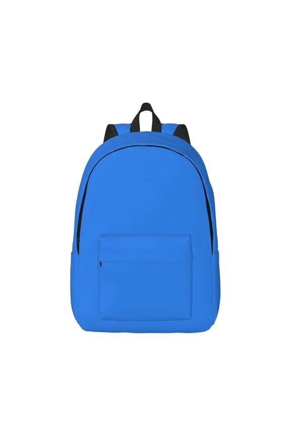 Dodgerblue Pattern Canvas College Laptop Backpack,Travel Daypack,Durable Rucksack Travel Notebook Bag School Backpack Book Bag for Men Women-Medium