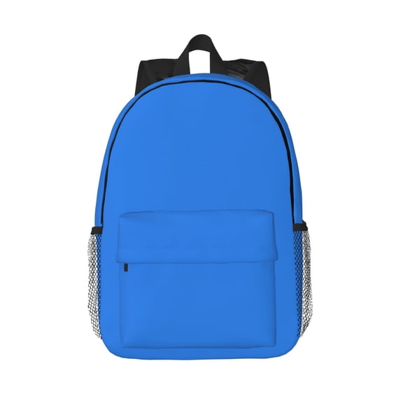 Rateoe Dodgerblue Pattern Student Backpack Water-resistant Backpack 15-inch Laptop Backpack Lightweight Adjustable School Backpack