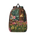 thumbnail image 1 of Rateoe Dog On Floral Couch Pattern Canvas College Laptop Backpack,Travel Daypack,Durable Rucksack Travel Notebook Bag School Backpack Book Bag for Men Women-Medium, 1 of 7