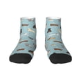 thumbnail image 1 of Rateoe Dog Pets Pattern Quarter Crew Socks,Toe Seamed Ankle Socks,Cotton Cushioned Breathable Athletic Crew Sports Socks, 1 of 7