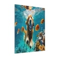 thumbnail image 1 of Rateoe Dog Underwater Adventure Pattern Decorative Picture – Unique Modern Wall Art, Ready-to-Hang Canvas Print for Home (Vertical), 1 of 6