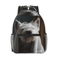 thumbnail image 1 of Rateoe Dog Wrapped in Towel 1 Pattern Durable Student Backpack Laptop Bag- Ergonomic Design, Waterproof Twill Fabric - Ideal for School, Travel, and Outdoor Activities, 1 of 6