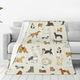 thumbnail image 1 of Rateoe Dogs Funny Pets Print Fuzzy Fleece Throw Blanket Extra Large,Super Soft,Fluffy and Warm Blankets for Couch,Bed,All Season Use (40"x30"), 1 of 8