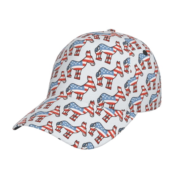Rateoe Donkey Pattern Baseball Cap Outdoor Cap Mountain Dad Hat - Unstructured Soft Cotton Cap-Adjustable UV Protection Cap