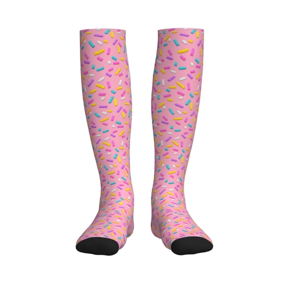 Rateoe Donut Compression Socks for Women and Men 20-30mmHg-Circulation Support Socks Knee High Nurse Pregnant Running Medical and Travel Athletic
