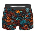 thumbnail image 1 of Rateoe Doodle Barbeque Mens Boxer Briefs Poly Spandex Performance Boxer Briefs Underwear Hem Boxer Briefs - Small, 1 of 8