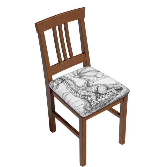 Rateoe Dragon Nest Sketch Pattern Square Couch Cushion Covers, Sofa Furniture Protector Slipcover with Bottom Tie rope, Soft Non-Slip Non-Wrinkle Non-Sticky-Two Pieces