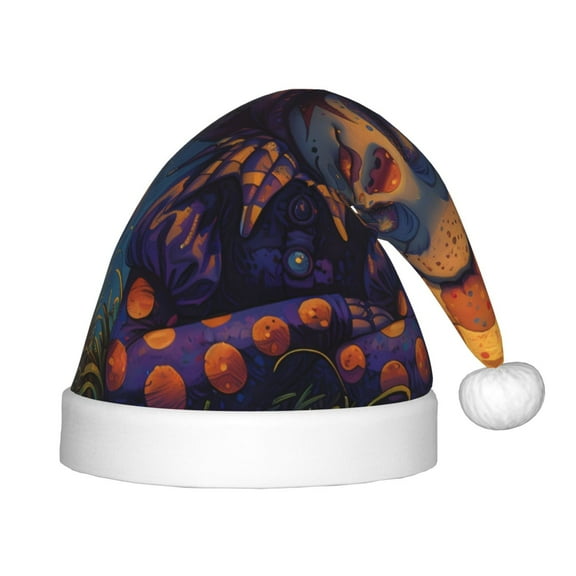 Rateoe Dreamy Jester Under Stars Santa Hat Confortable Christmas Hat for Christmas Party Favors Fit for Kids