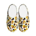 thumbnail image 1 of Rateoe Duck In Black Suit1 Print Women's Men's Cotton Knit Slippers Lightweight Memory Foam Indoor House Shoes with Anti-Skid Sole-35/36, 1 of 7