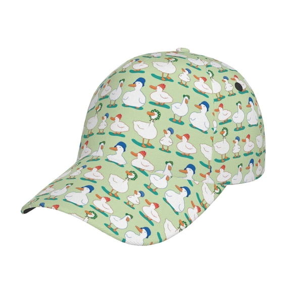 Rateoe Duck Pattern Men’s Baseball Cap – Adjustable Curved Brim Hat, Soft Cotton Sports Cap for Outdoor, Casual, and Everyday Wear, Comfortable & Breathable