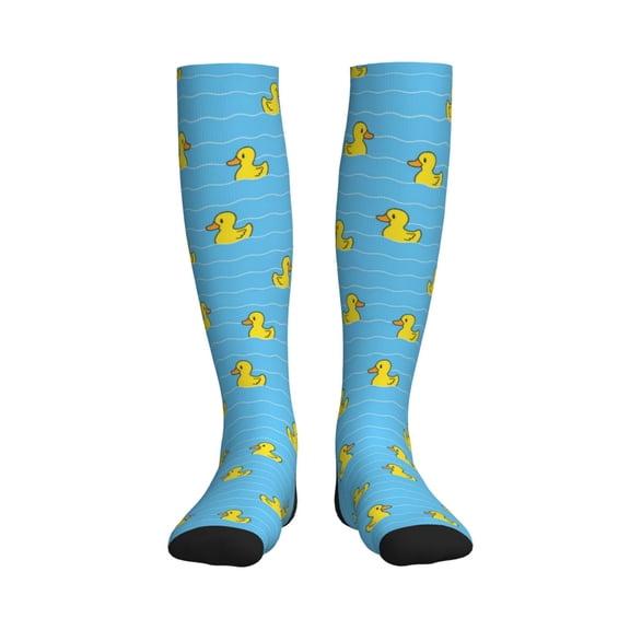 Rateoe Duck Swimming Compression Socks for Women and Men 20-30mmHg-Circulation Support Socks Knee High Nurse Pregnant Running Medical and Travel Athletic