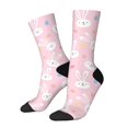 thumbnail image 1 of Rateoe Easter Cute Rabbit for Women Casual Calf Socks - Cute Crew Socks - Thin Soft Above Ankle Socks Size 5-11, 1 of 6