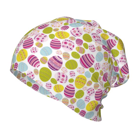 Rateoe Easter Egg Kids Beanie Warm Knit Beanie Hats Boys Girls Winter Hat Soft Slouchy Hats for Kids