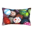 thumbnail image 1 of Rateoe Easter Egg Pattern Pillow Covers with Invisible Zipper(Pillows are not Included) Standard Pillowcases-16"x24", 1 of 6