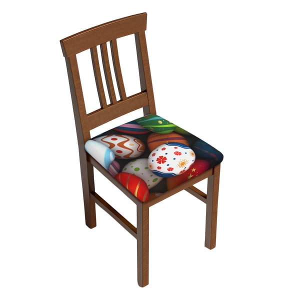 Rateoe Easter Egg Pattern Square Couch Cushion Covers, Sofa Furniture Protector Slipcover with Bottom Tie rope, Soft Non-Slip Non-Wrinkle Non-Sticky-Two Pieces