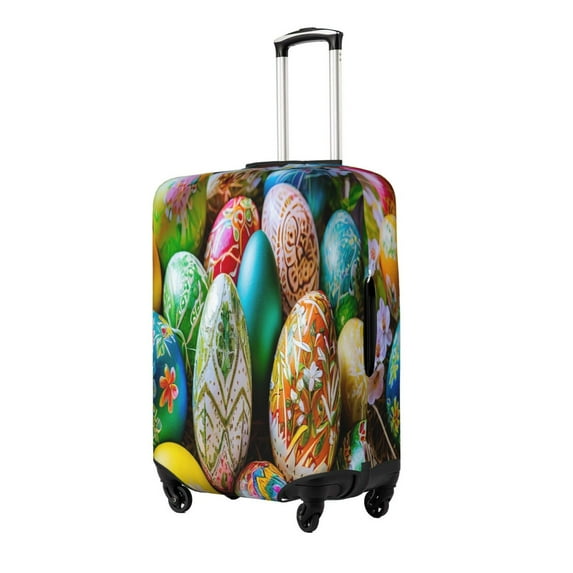 Rateoe Easter Eggs Printed Luggage Cover, Suitcase Protector Fits 18-32 Inch Luggage-Large