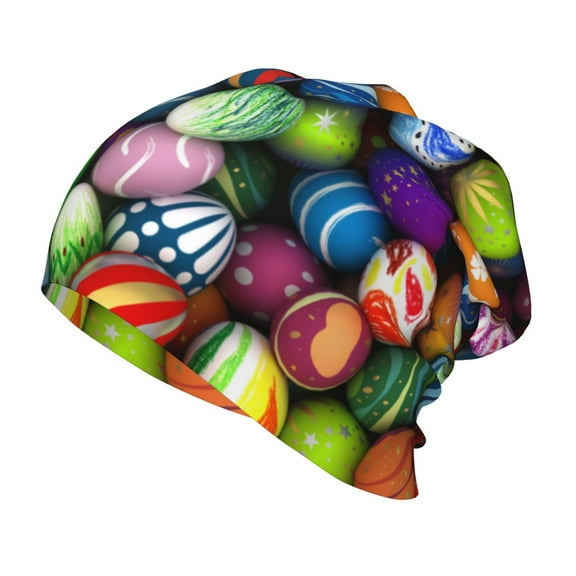 Rateoe Easter Eggs2 Kids Beanie Warm Knit Beanie Hats Boys Girls Winter Hat Soft Slouchy Hats for Kids