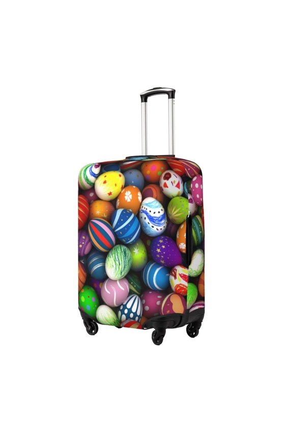 Easter Eggs2 Printed Luggage Cover, Suitcase Protector Fits 18-32 Inch Luggage-Small