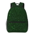 thumbnail image 1 of Rateoe Emerald Green Sparkling Pattern Casual Backpack for School, Work, Travel – Adjustable Straps, Multiple Compartments – Ergonomic Design, Fits Laptops and Tablets, 1 of 5