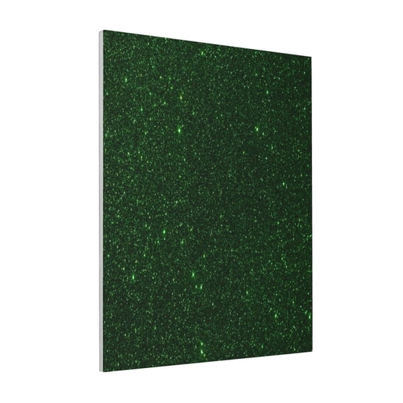 Rateoe Emerald Green Sparkling Pattern Decorative Picture – Unique Modern Wall Art, Ready-to-Hang Canvas Print for Home (Vertical)