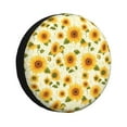 thumbnail image 1 of Rateoe European-style Pattern Sunflower Pattern Tire Cover Wheel Protectors Weatherproof Wheel Covers Universal Fit for Trailer Rv SUV Truck Camper Travel Trailers Accessories-15 inch, 1 of 6