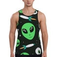 thumbnail image 1 of Rateoe Eyeball Monster Pattern Sleeveless Gym Shirt Muscle Tee Breathable Workout Shirt Slim-Fit Tank Quick Dry Fit Muscle Tank Top Bodybuilding Sleeveless T Shirt-Small, 1 of 7