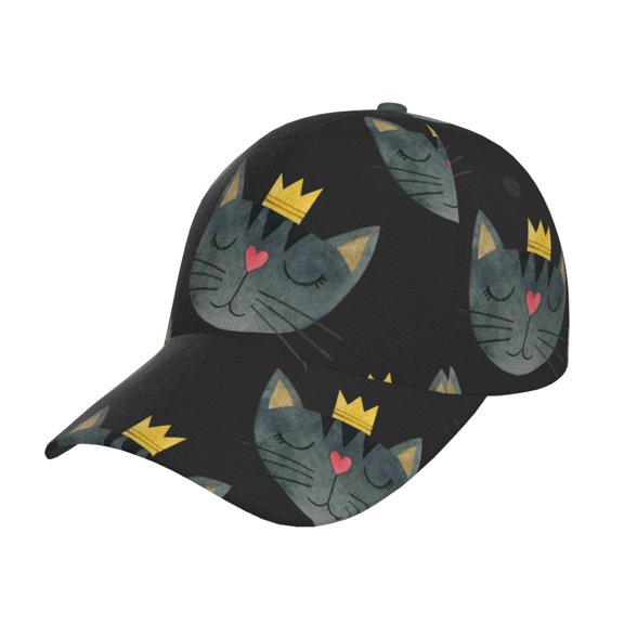 Rateoe Faces Of The Cat Pattern Men’s Baseball Cap – Adjustable Curved Brim Hat, Soft Cotton Sports Cap for Outdoor, Casual, and Everyday Wear, Comfortable & Breathable