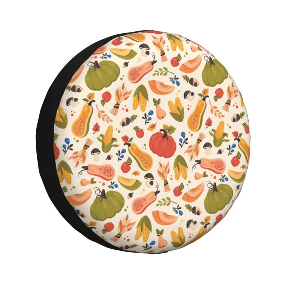 Rateoe Fall Pumpkin Pattern Tire Cover Wheel Protectors Weatherproof Wheel Covers Universal Fit for Trailer Rv SUV Truck Camper Travel Trailers Accessories-14 inch
