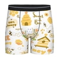 thumbnail image 1 of Rateoe Farm Bee Cute Honey Print Men’s Underwear Boxer Briefs Soft Comfortable Underwear Boxer Briefs, Long Leg Briefs,Anti-chafing Boxer Briefs, 1 of 7