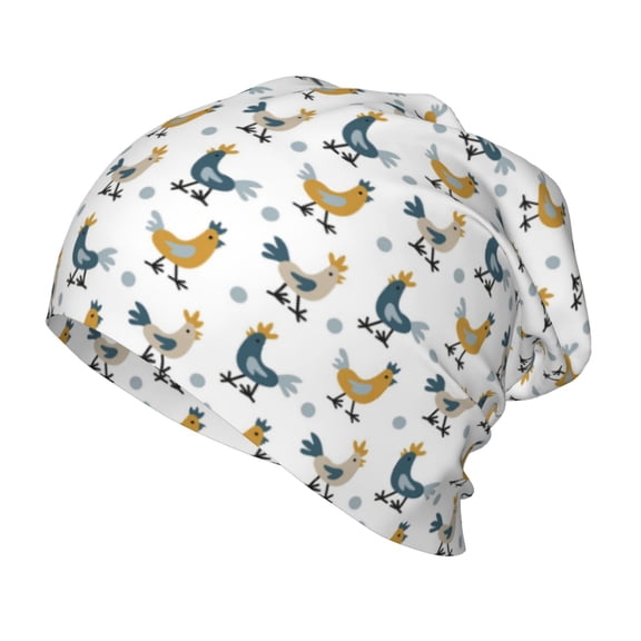Rateoe Farm Roosters Kids Beanie Warm Knit Beanie Hats Boys Girls Winter Hat Soft Slouchy Hats for Kids