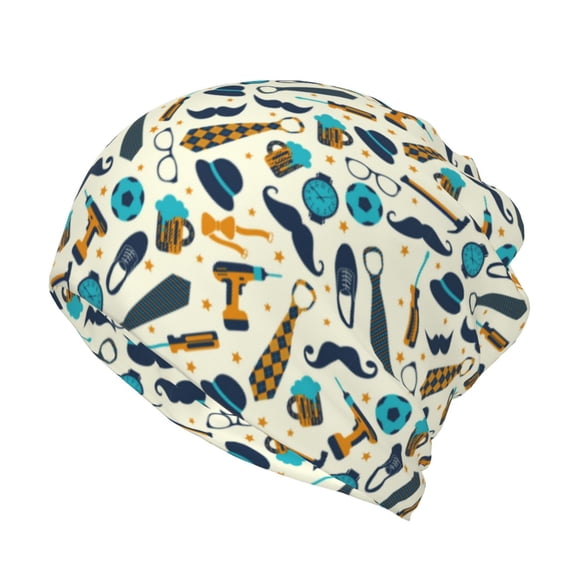 Rateoe Fathers day Cotton Slouchy Beanie Hat for Men/Women,Lightweight Oversize Large Thin Skull Cap Night Sleeping Cap