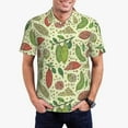 thumbnail image 1 of Rateoe Finger Lime Fruits Pattern Men's Short Sleeve Polo Shirts, Golf Polo Shirts Short Sleeve Performance Moisture Wicking Dry-X-Large, 1 of 6