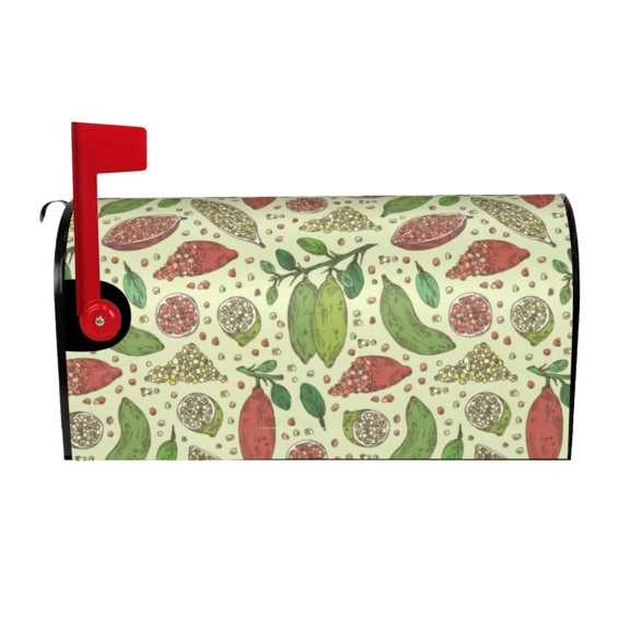 Rateoe Finger Lime Fruits Printed Mailbox Covers - Easy to Install Fall, Winter, Spring, Summer Mailbox Cover - Weather and UV-Resistant Mailbox Decor - Mailbox Magnetic Covers-